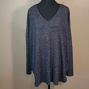 PRIMARK Soft and Cozy V-Neck Pullover, Heathered Grey